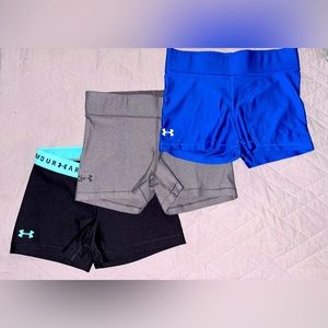 3 pair of Under Armour shorts